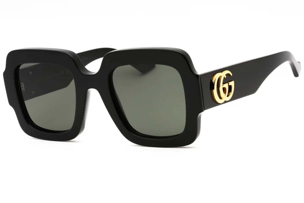NWT Gucci GG1547S-001 Black Oversized 50mm Sunglasses